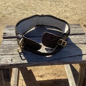 EUC 32” Black Nylon Leather Fleece English Sport Girth